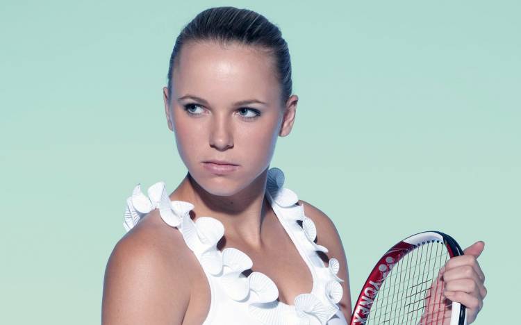 caroline wozniacki, ракетка, теннисистка   - Фото обои