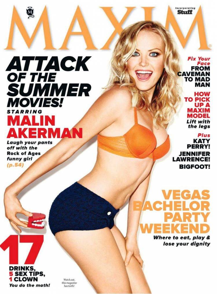 Голая Malin Akerman - Maxim May 2012  USA
