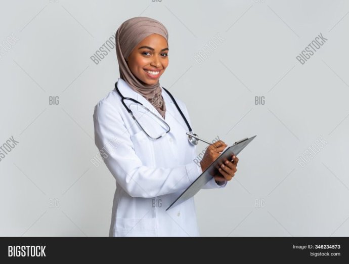 Доктор темная очаровательная женщина на фото