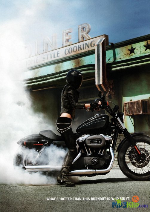Мариса Миллер (Marisa Miller) снялась в новой рекламе мотоциклов «Harley Davidson»