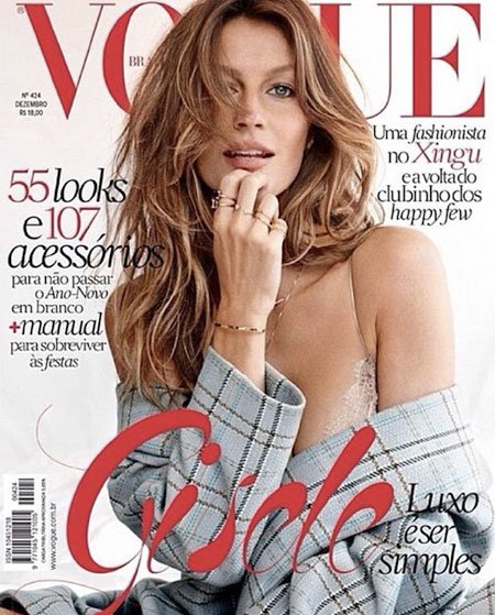Жизель Бюндхен снялась в эротической фотосессии для Vogue