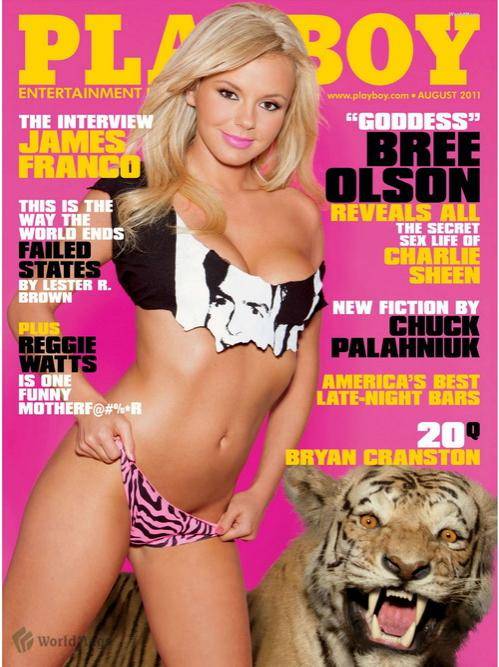 Раздетая Бри Олсон (Bree Olson) в Playboy США