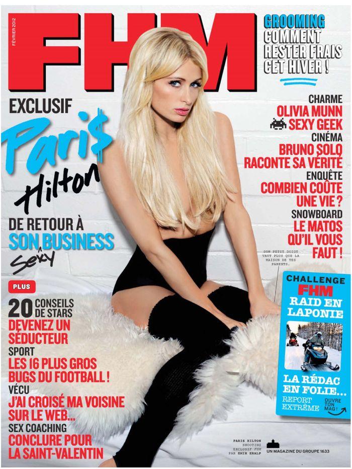 Обнаженная Paris Hilton - FHM February 2012  France