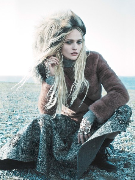 Sasha Pivorarova - Mikael Jansson Photoshoot for Vogue