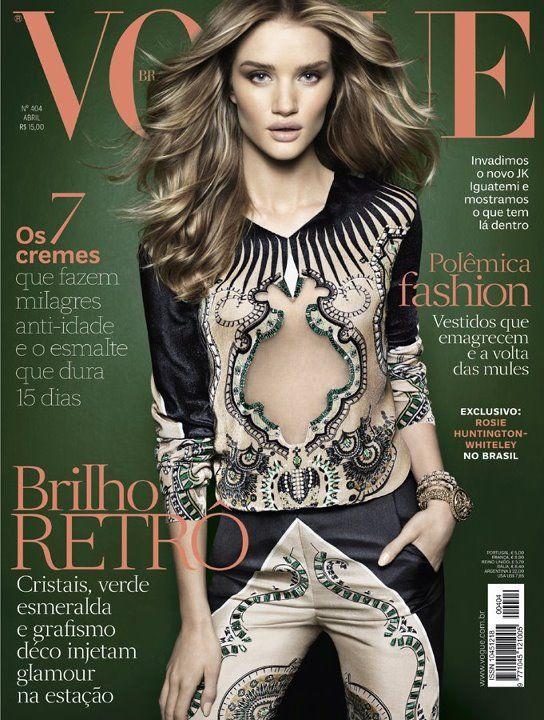 Сексуальная Rosie Huntington Whiteley - Vogue April 2012  Brazil