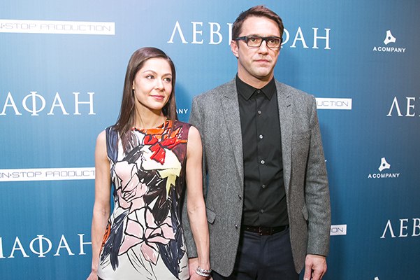 Елена Лядова и Владимир Вдовиченков на премьере "Левиафана"