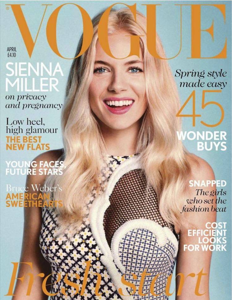 Откровенная Sienna Miller - Vogue April 2012  UK
