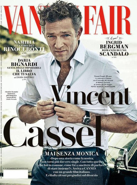 Венсан Кассель в журнале Vanity Fair Italia.