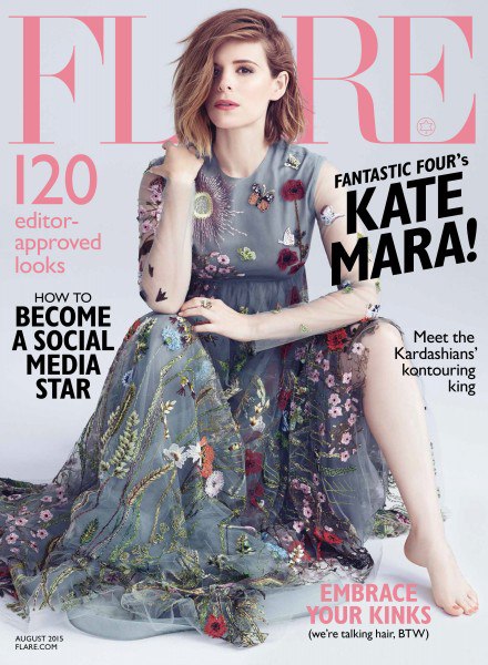 Кейт Мара в журнале Flare. Август 2015