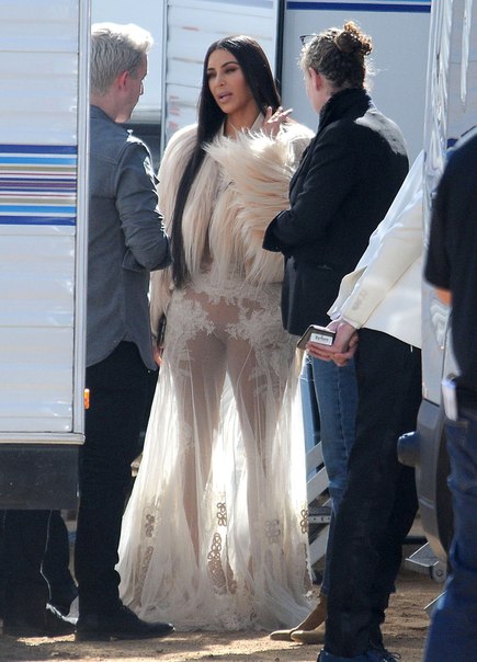 Kim Kardashian на съемка 'Ocean’s Eight' в Лос-Анджелесе