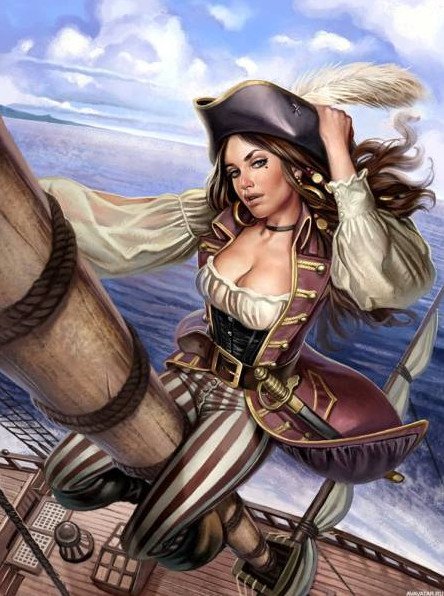 Образ шикарные женщины пирата на фото